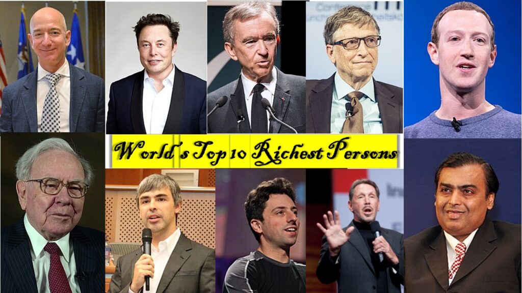 World’s Top 10 Richest Persons: Introduction, Short Information, Wiki Links, and Keynotes