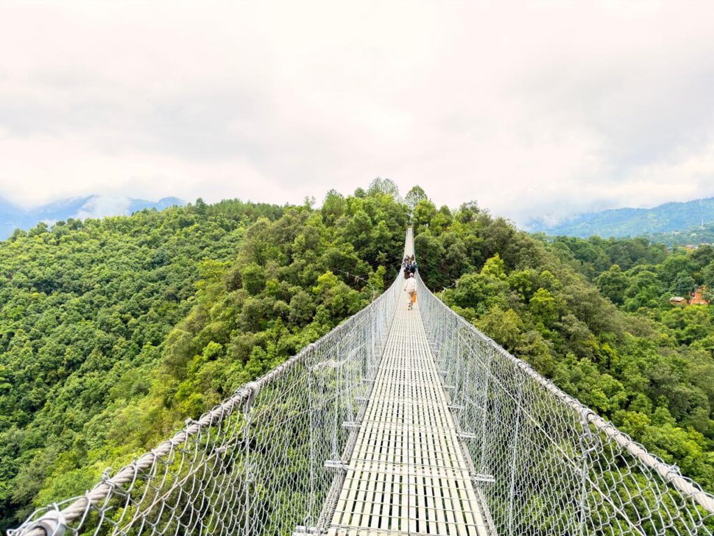Pharping Suspension Bridge in the lap of nature