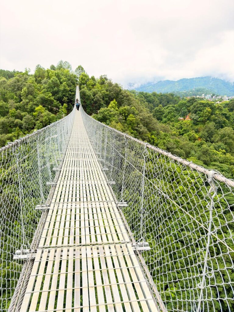 Pharping Suspension Bridge view