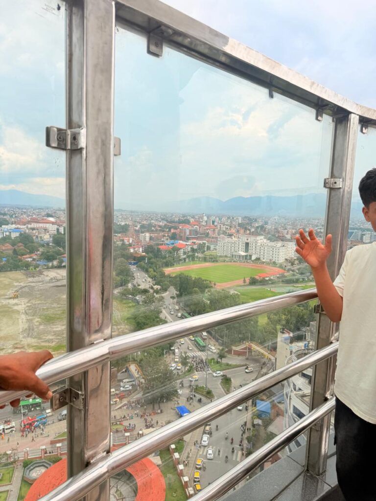 View of Kathmandu from Dharahara Tower-East-from the 20th floor of the Dharahara